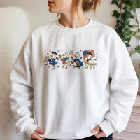 Patriotic Goose Sweatshirt | Funny America 250 Years Anniversary Cartoon Art | Soft Cotton Polyester Blend | 4th of July Gift for Americans