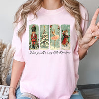 Nutcracker Ballet Shirt, Nutcracker Christmas T-Shirt, Retro Festive Mouse Graphic Tee, Holiday Nutcracker T-Shirt, Xmas Family Apparel Present