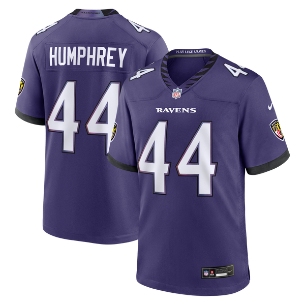 Baltimore Ravens Marlon Humphrey Nike Purple Team Game Jersey