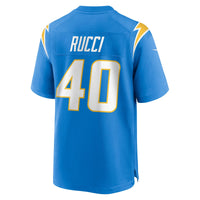Los Angeles Chargers Hayden Rucci Powder Blue Team Game Jersey