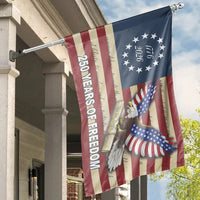 USA 250 Years of Freedom House Flag | Patriotic 1776-2026 America Semiquincentennial Eagle Design | Double-Sided Premium Weather-Resistant Polyester | Patriotic Outdoor Decor Gift