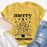 Humorous Math Christmas Shirt, Merry Christmath T-Shirt, Math Pun Holiday Graphic Tee, Mathematics Teacher Christmas Present, Student Xmas Top
