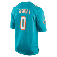 Miami Dolphins Ollie Gordon II Aqua Team Game Jersey