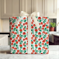 Red Green Gift Wrap, Watercolor Polka Dot Wrapping Paper, Modern Dot Wrapping Paper, Adorable Holiday Gift Wrap, Christmas Wrapping Paper