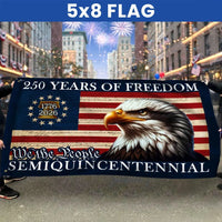 250 Years of Freedom American Flag | Semiquincentennial 2026 Eagle Design | Double-Sided Polyester House Flag | Patriotic Gift