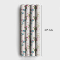 Southwestern Holiday Gift Wrap, Christmas Cactus Wrapping Paper, Succulent Christmas Wrapping Paper, Festive Desert Plant Gift Wrap Roll