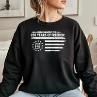 250 Years of Freedom Hoodie | Vintage American Flag 1776-2026 Design | Soft Cotton Blend Sweatshirt | Patriotic 4th of July Gift for Men and Women