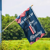 Patriotic Garden Flag 1776-2026 | 250 Years America Semiquincentennial | Faith Family Freedom Design | Double-Sided Premium Polyester | Home Decor Gift
