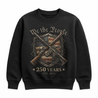 We The People 250 Years Sweatshirt | 1776-2026 Commemorative Second Amendment Design | Soft Cotton Poly Blend | Patriotic Gift for History Enthusiasts
