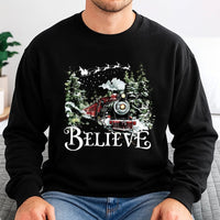 Vintage Holiday Train Pullover, Believe Christmas Train Sweatshirt, Christmas Movie Graphic Crewneck, Festive Winter Sweatshirt, Xmas Present