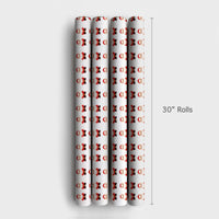 Pixel Art Retro Christmas Gift Wrap, 8-Bit Santa Wrapping Paper, Video Gamer Holiday Wrapping Paper, Vintage Gaming Festive Gift Wrap Roll