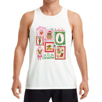 Gingerbread Reindeer Holiday Sleeveless Shirt, Tis the Season Christmas Tank Top, Adorable Festive Top, Holiday Season Present for Her