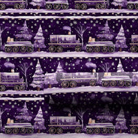 Winter Pine Forest Gift Wrap, Vintage Steam Train Christmas Wrapping Paper, Watercolor Train Gift Wrap, Snowy Holiday Wrapping Paper