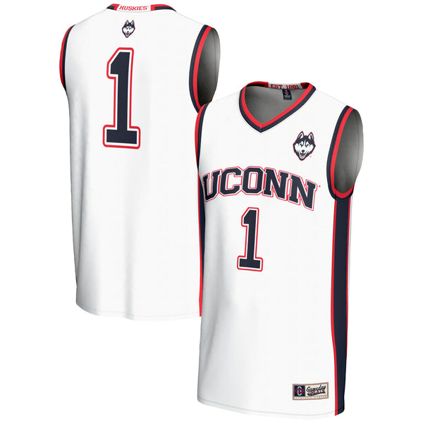 #1 UConn Huskies GameDay Greats Lightweight Basketball Jersey - White
