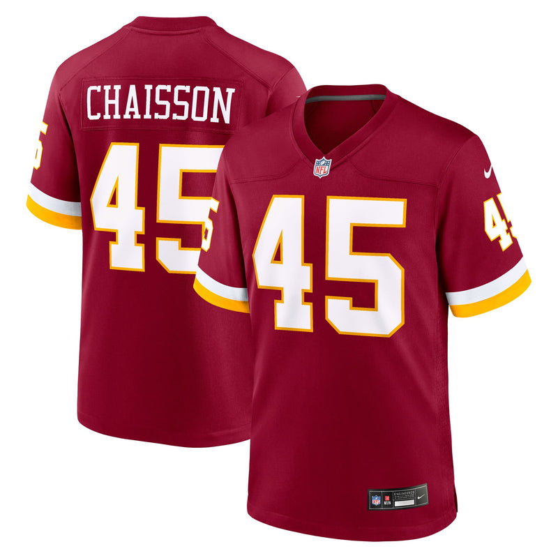 Washington Commanders K'Lavon Chaisson Burgundy Team Game Jersey