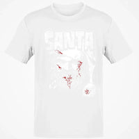 Dark Spooky Christmas Graphic Tee, Santa Horror T-Shirt, Scary Killer Santa Clause Shirt, Creepy Holiday Season Slasher Top