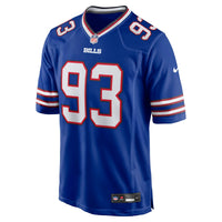 Buffalo Bills Austin Johnson Royal Team Game Jersey