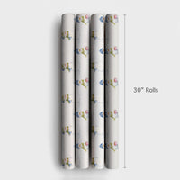 Adorable Snowman Holiday Wrapping Paper, Watercolor Snowman Wrapping Paper, Whimsical Christmas Wrapping Paper Roll, Winter Present Gift Wrap