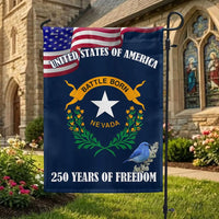 Nevada State Flag Garden Flag | 250 Years of Freedom Commemorative | Double-Sided Polyester | Patriotic Outdoor Decor for Nevada Residents