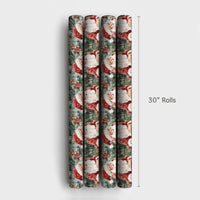 Casino Holiday Gift Wrap, Santa Playing Poker Wrapping Paper, Humorous Christmas Wrapping Paper, Card Player Gift Wrap Roll, Xmas Present Paper