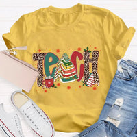 Bookish Xmas Tree T-Shirt, Teacher Christmas Books Tree Shirt, Reading Teacher Holiday Shirt, School Educator Tee, Book Lover Christmas Present