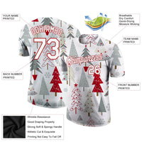 Personalized Xmas Sports Tee, Custom Christmas Performance Shirt, Name and Number Holiday T-Shirt, Athletic Workout Graphic Shirt, Xmas Present