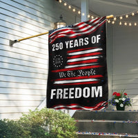 250 Years of Freedom Garden Flag | 1776-2026 Semiquincentennial Commemorative | Double-Sided Polyester | Patriotic Home Decor Gift