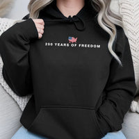 America 250th Anniversary Hoodie | 250 Years of Freedom USA Map Design | Cotton-Polyester Blend Comfort Sweatshirt | Patriotic Gift for Independence Day