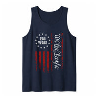 We The People Patriotic Tank Top | USA 250 Years Distressed Flag Graphic | Soft Breathable Unisex Sleeveless Shirt | 1776 America Semiquincentennial Gift