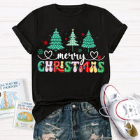 Festive Holiday Teacher Shirt, Christmas Tree Teacher T-Shirt, Retro Christmas Educator Tee, Adorable Teacher Xmas Shirt, Holiday Teacher Present