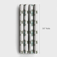 Christmas Tree Truck Gift Wrap, Vintage Teal SUV Wrapping Paper, Watercolor Bronco Holiday Wrapping Paper, Retro Winter Car Gift Wrap Roll