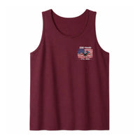 250 Years Americana Tank Top | 1776-2026 Eagle & Flag Graphic | Soft Breathable Unisex Fit | Patriotic Gift for History Lovers