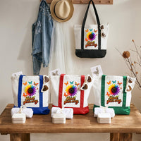 Shine Your Way Color-blocked Canvas Bag