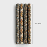 Snowy Millennium Park the Bean Gift Wrap, Chicago Christmas Wrapping Paper, Watercolor City Skyline Gift Wrap, Winter Holiday Present Paper