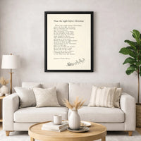 Classic Holiday Poem Canvas Print, Twas the Night Before Christmas Canvas Art, Christmas Poem Wall Art, Festive Xmas Holiday Canvas Present