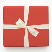 Matte Red Gift Wrap Roll, Solid Red Wrapping Paper, Classic Deep Red Wrapping Paper, Holiday Christmas and Birthday Gift Wrap Roll