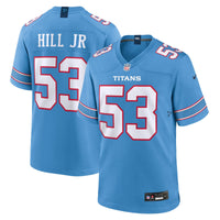 Tennessee Titans Anthony Hill Jr. Light Blue Team Game Jersey