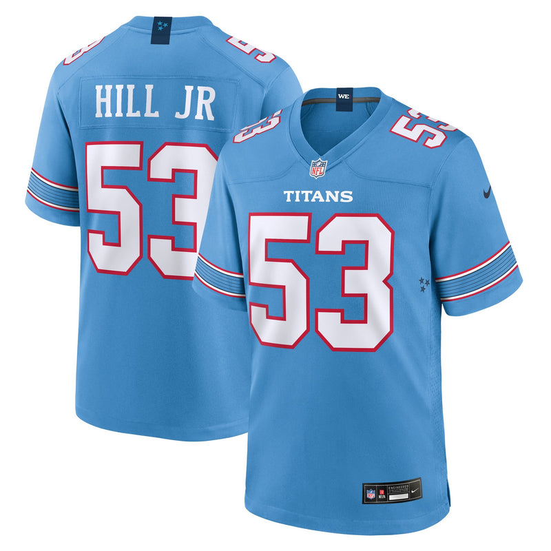 Tennessee Titans Anthony Hill Jr. Light Blue Team Game Jersey