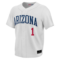 Arizona Wildcats Lightweight Collegiate Baseball Fashion Jersey - White