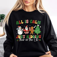 Humorous ER Medical Staff Holiday Crewneck, Emergency Room Nurse Christmas Sweatshirt, Hospital RN Xmas Sweater, Nurse Holiday Present