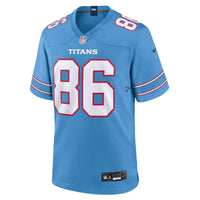 Tennessee Titans Kylen Granson Light Blue Team Game Jersey