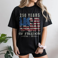 USA 250 Years of Freedom T-Shirt | 1776-2026 Anniversary Graphic Design | Premium Cotton Patriotic Apparel | Fourth of July Gift for Men Women