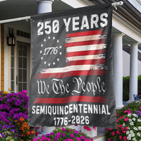 250 Years Semiquincentennial House Flag | 1776-2026 We The People Patriotic Design | Premium Weather-Resistant Polyester | Collectible Anniversary Decor