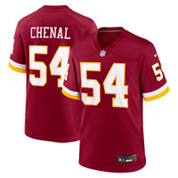 Washington Commanders Leo Chenal Burgundy Team Game Jersey