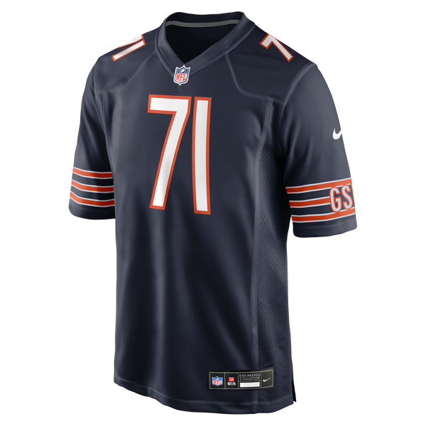 Chicago Bears Ryan Bates Nike Navy Game Jersey