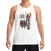 American Eagle 250 Years Tank Top | 1776-2026 Distressed Flag Art | Soft Breathable Unisex Fit | Patriotic Gift for History Enthusiasts