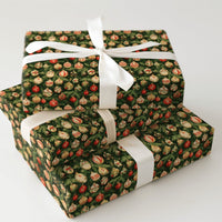 Retro Ornament Gift Wrap, Vintage Bauble Christmas Wrapping Paper, Traditional Evergreen Wrapping Paper, Holiday Tree Wrapping Paper Roll
