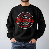 Humorous Nurse Christmas Sweater, Jolliest Bunch of Nurses Sweatshirt, RN Holiday Crewneck, Nurse Christmas Present, Nuthouse Nurse Pullover