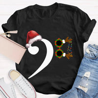 Festive Holiday Graphic T-Shirt, Christmas Santa Hat Shirt, Adorable Santa Hat Christmas Tee, Merry Xmas Party Unisex Holiday Shirt