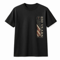 250 Years America T-Shirt | 1776-2026 Patriotic Flag Cross Design | Soft Breathable Cotton | Gift for Patriotic Americans